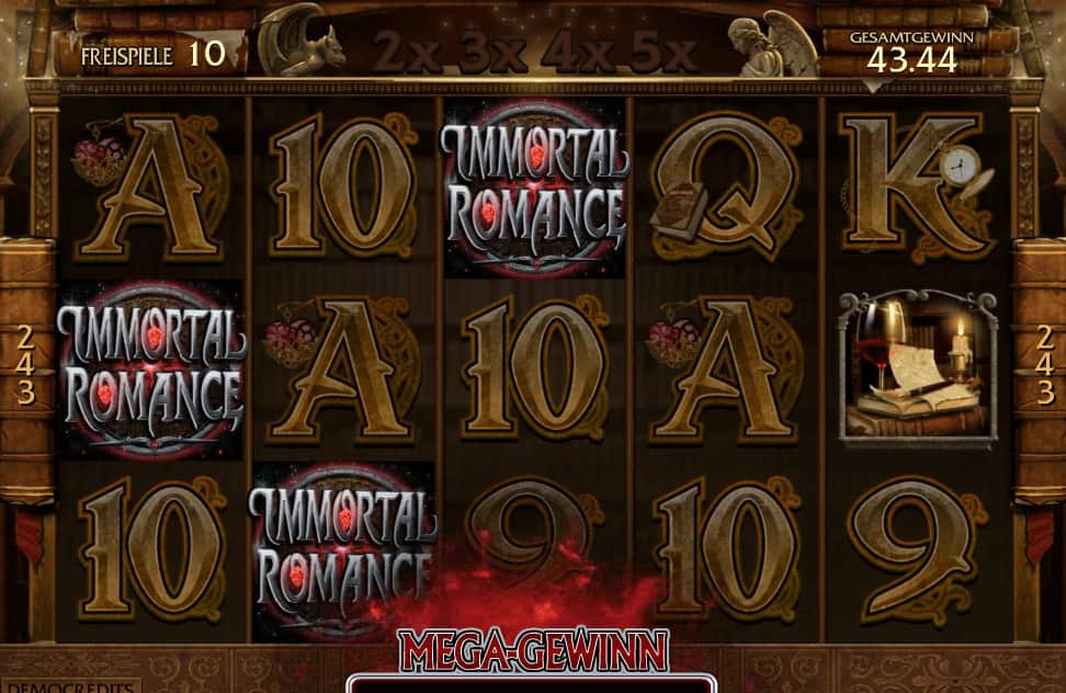 Immortal Romance vous permet de gagner des méga-gains