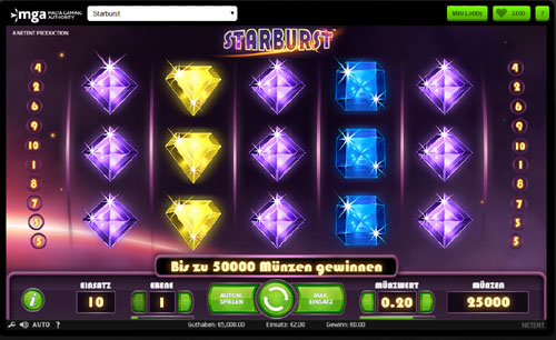 Starburst Machine À Sous