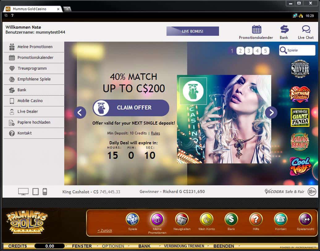 Mummys Gold Bonus