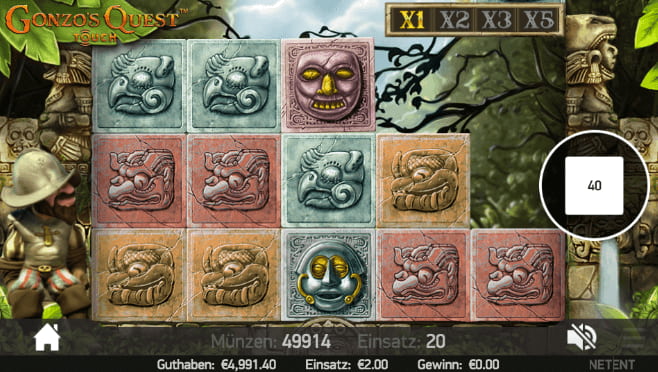 Classique Gonzo's Quest est bien sûr aussi disponible sur Playamo Casino