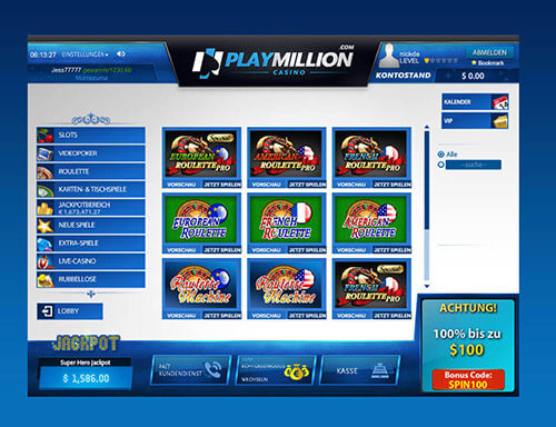 Jeux De Casino Playmillion