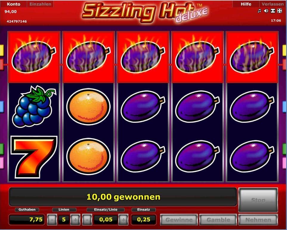 Sizzling Hot Deluxe jeu en ligne