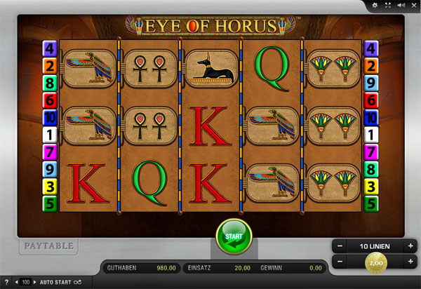Eye of Horus Machine à sous en ligne