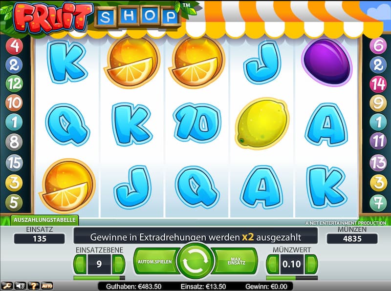 Machine À Sous Fruit Shop
