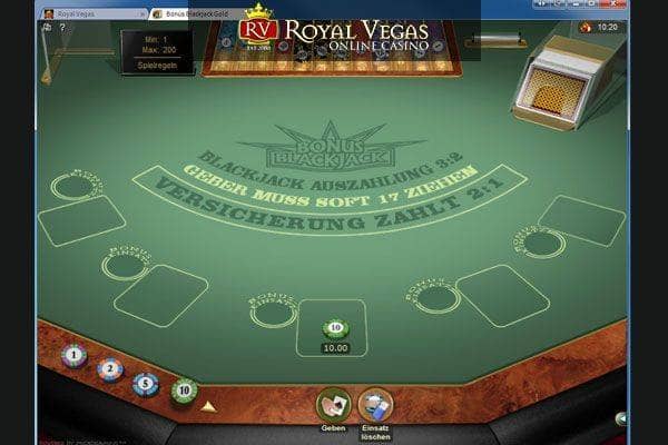 Bonus Blackjack avec Jackpot