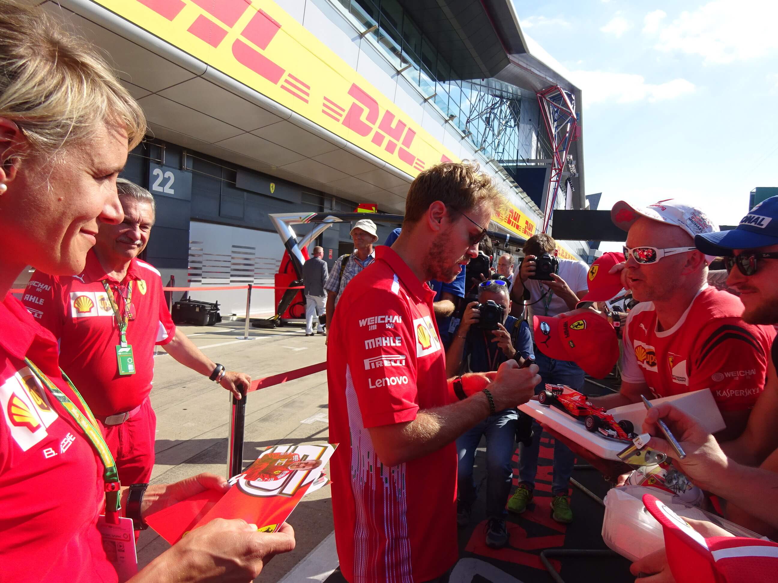 Sebastian Vettel au British Grand Prix 2018