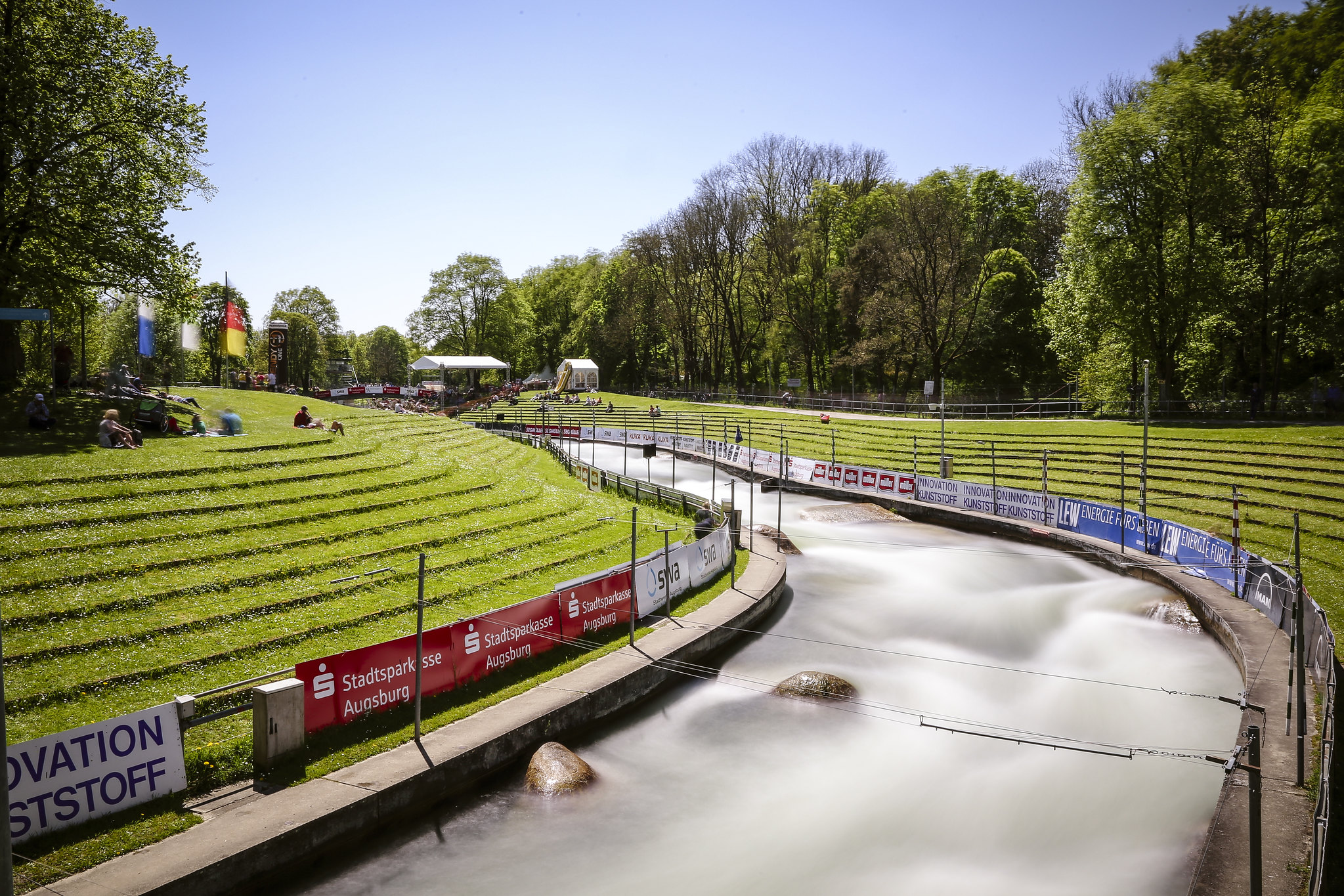 Eiskanal in Augsburg